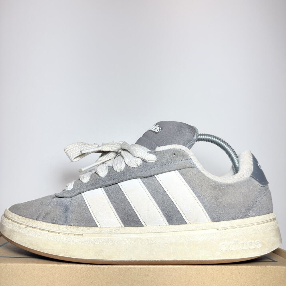 Adidas Grand Court Alpha 00s Grey White Men's Size 7.5 Low Top Skate Sneakers